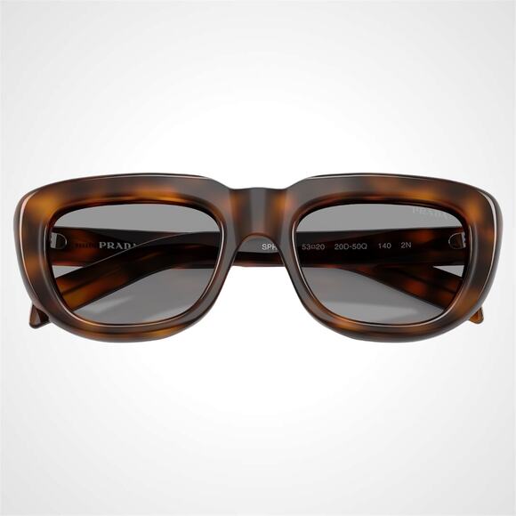 New PRADA Sunglasses Brown Juniper Tortoise Grey Lens Women's - Picture 5 of 6